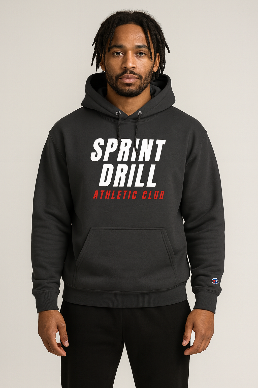 Sprint Drill × Champion Collaboration Hoodie