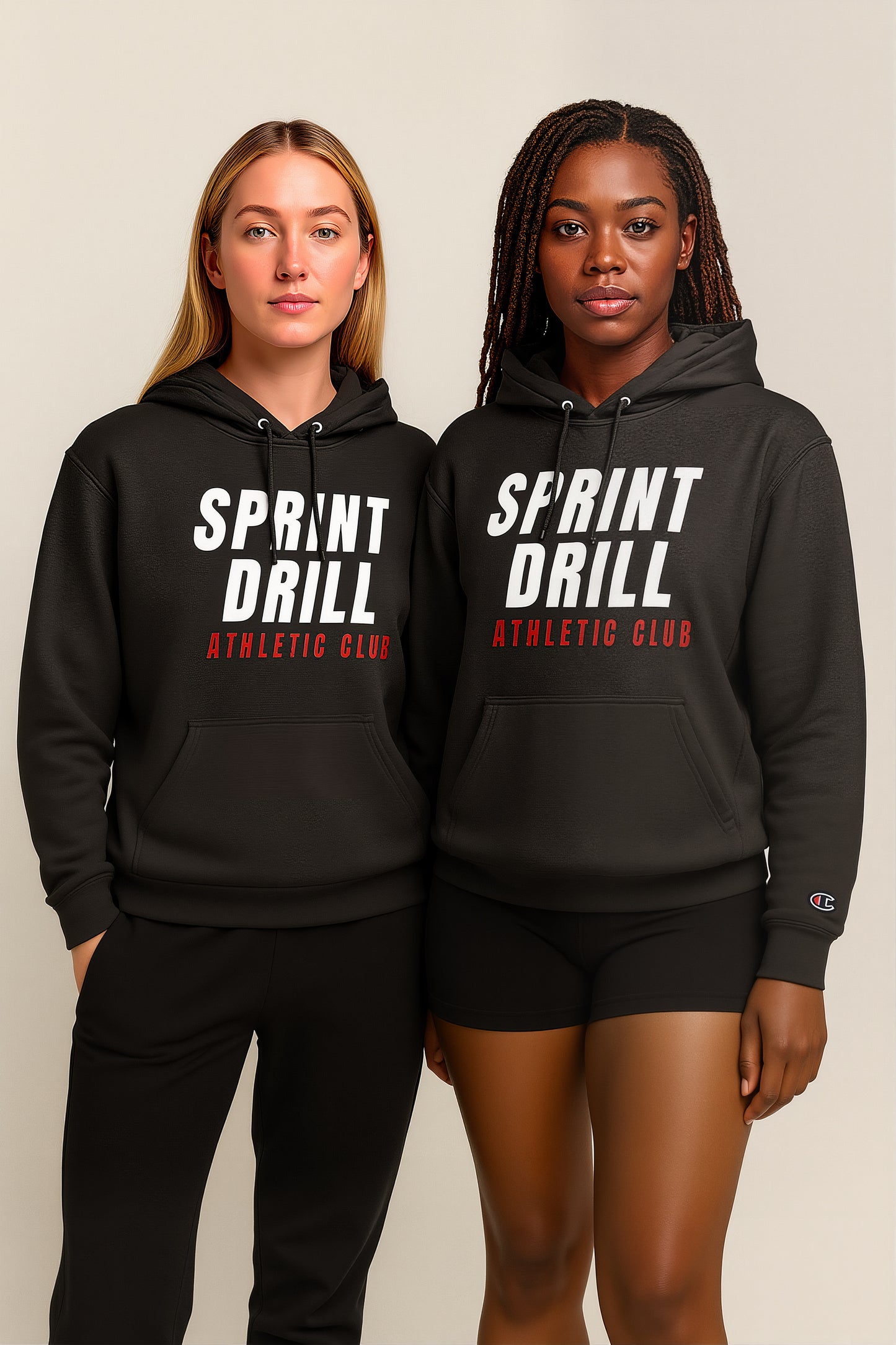 Sprint Drill × Champion Collaboration Hoodie